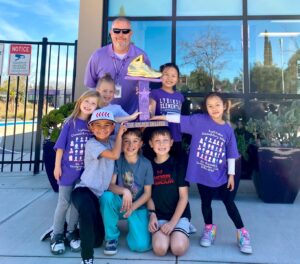 2024 golden sneaker contest winners at Lydiksen Elementary
